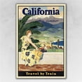 thumbnail image 1 of 24 x 36 in. Vintage 1934 California Travel Poster Multi Color Wall Art, 1 of 1