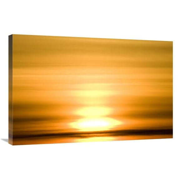 24 x 36 in. Winter Sunset Over Tundra, Canada Art Print - Matthias Breiter