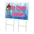 thumbnail image 1 of 24 x 36 in. Yard Sign & Stake - Ice Cream Sundaes, 1 of 1