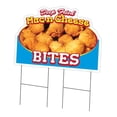 thumbnail image 1 of 24 x 36 in. Yard Sign & Stake - Mac N Cheese Bites, 1 of 1