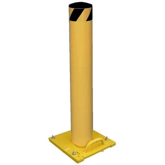24 x 4.5 in. Surface Mounted Removable Steel Pipe Safety Bollard