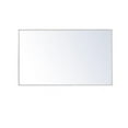 thumbnail image 1 of 24 x 40 in. Metal Frame Rectangle Mirror, White, 1 of 1