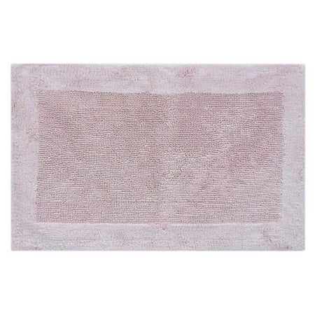 24 x 40 in. Outer Border Blush Cotton Bath Mat
