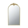 thumbnail image 1 of 24" x 42" Arched Wall Mirror with Gold Metal Frame, Wall Mirror for Living Room Bedroom Hallway, 1 of 11