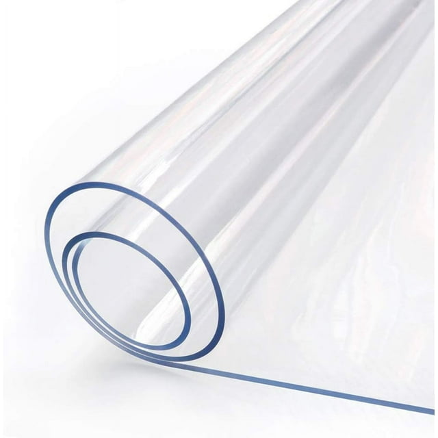 24 x 48 Inch Clear Plastic Dining Room Table Protector EcoFriendly