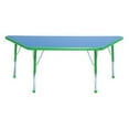 thumbnail image 1 of Mahar Manufacturing M2448TTL-SB Trapezoid Activity Table with Maple Top and Teal Edge, 24 x 48 in., 1 of 1