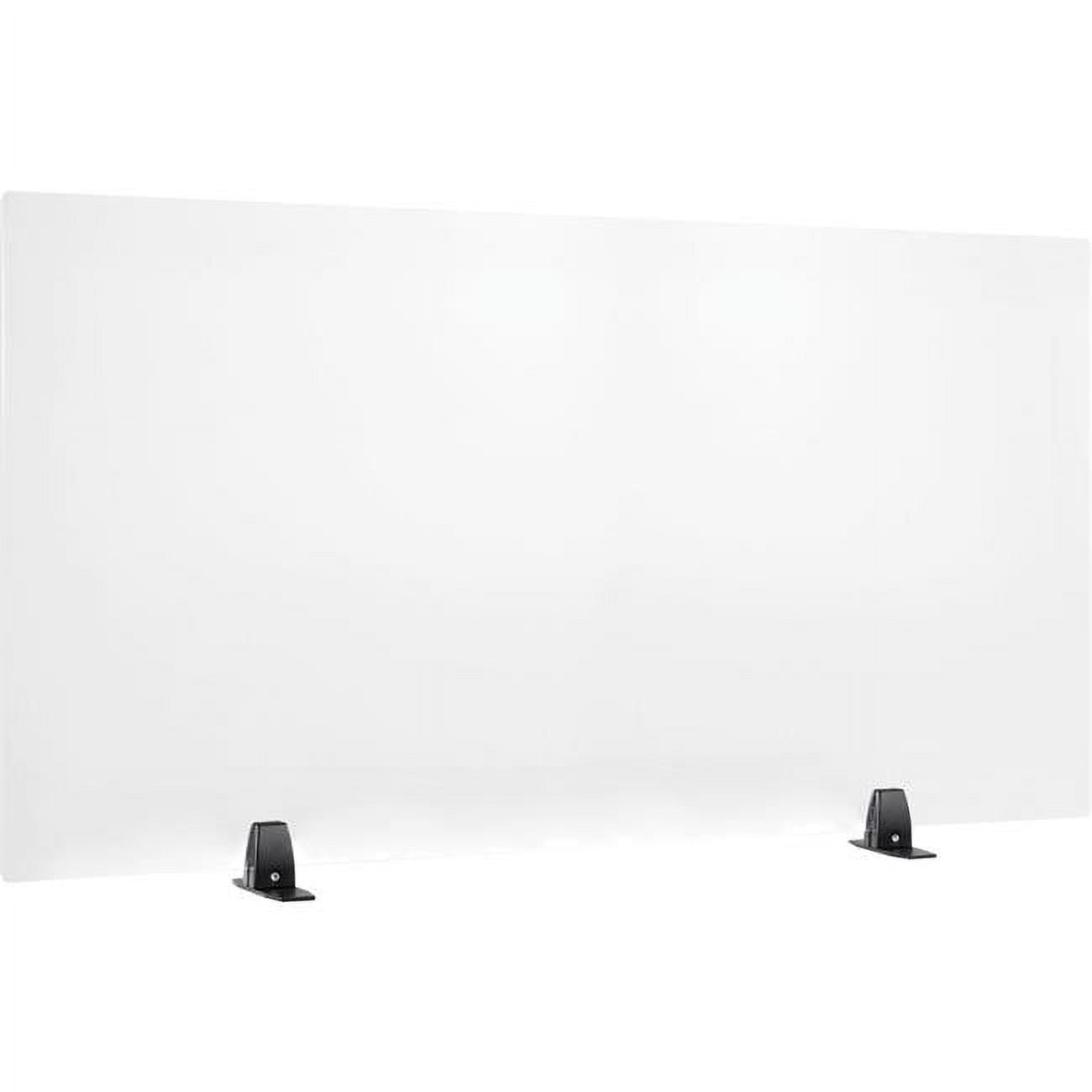 24 X 48 In Interion Freestanding Clear Frameless Desk Divider 24-x-48-in-interion-freestanding-clear-frameless-desk-divider