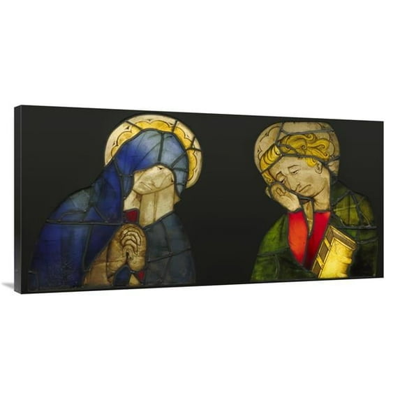 24 x 48 in. The Virgin & Saint John from a Crucifixion Art Print - Unknown