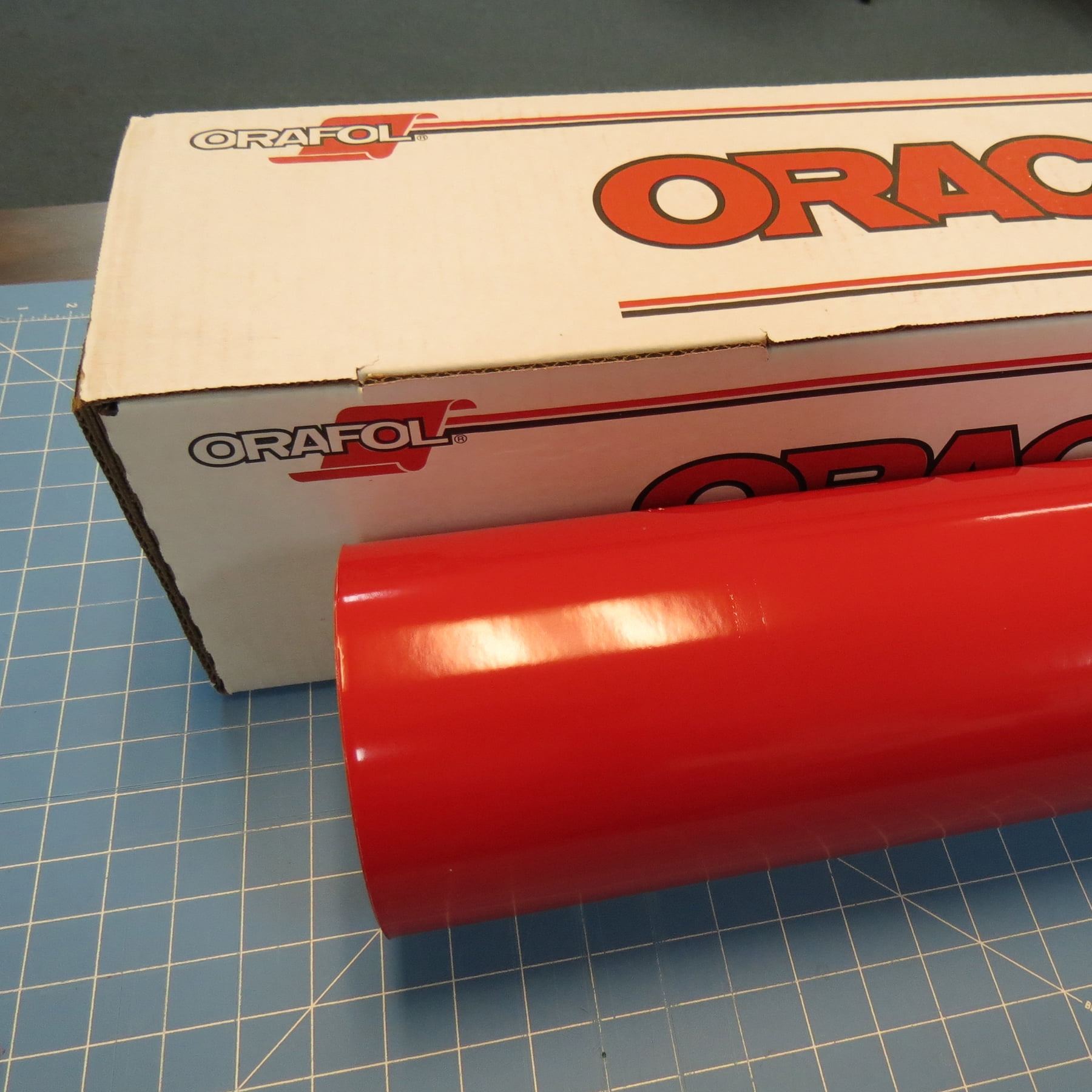 24" x 50 Ft Roll of Oracal 651 Red Vinyl for Craft Cutters and Vinyl Sign Cutters