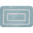 thumbnail image 1 of 24 x 60 in. Border Aqua & Multi Color Cotton Bath Mat, 1 of 1