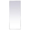 thumbnail image 1 of 24 x 60 in. Metal Frame Rectangle Mirror, White, 1 of 1