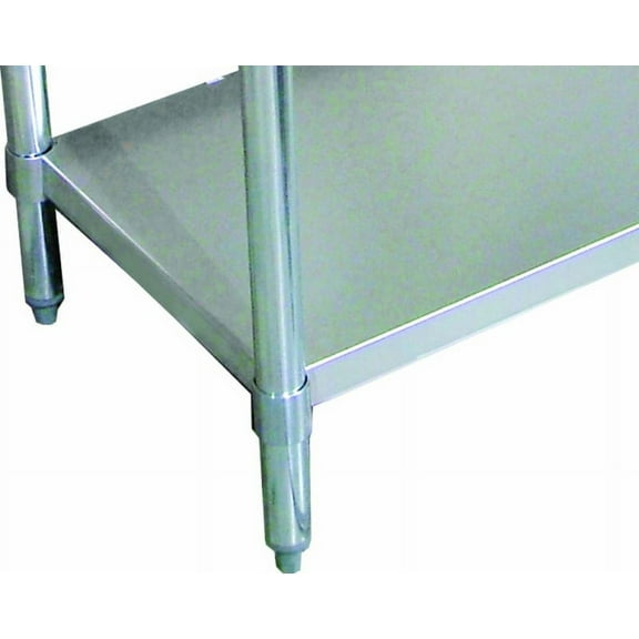 24" x 72" Galvanized Undershelf for Worktables