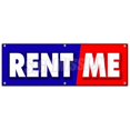 thumbnail image 1 of 24 x 72 in. Rent Me Banner Sign, 1 of 1