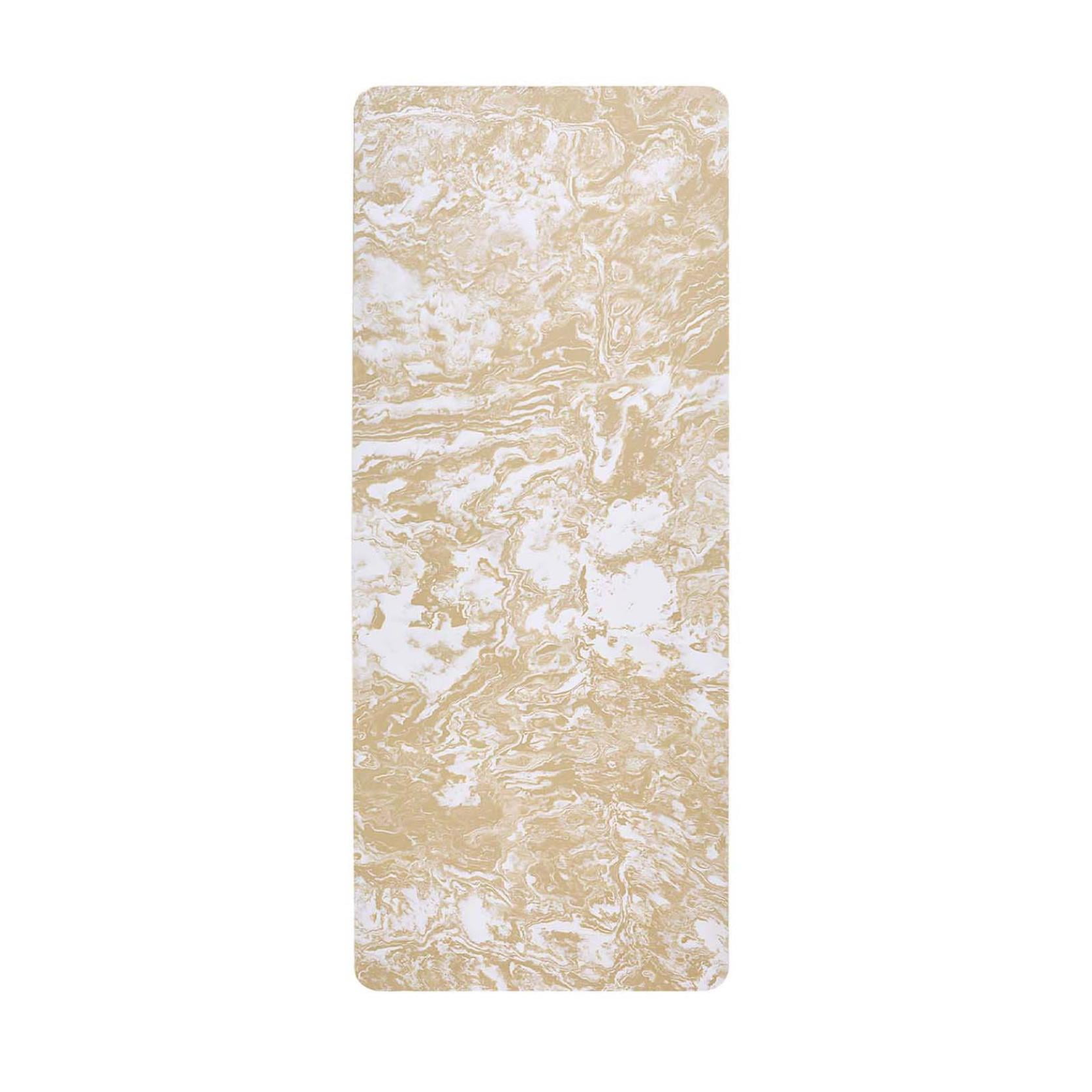 24 x 72in Anti Slip Patterned Yoga Mat, Foldable and Portable, Suitable for Daily Exercise and Fitness Use, Comfortable Sports Experience(Yellow)