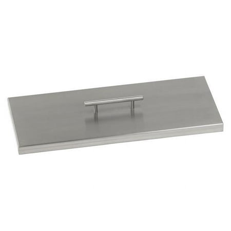 24 x 8 in. Stainless Steel Cover for Rectangular Drop-In Fire Pit Pan