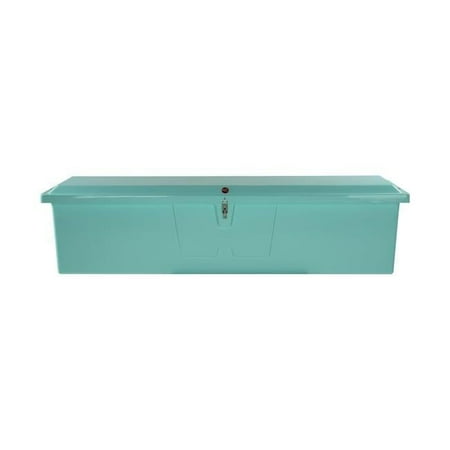 24 x 95 x 22 in. Stow N Go Dock Box with 3 Rod, Seafoam Green - Extra Large