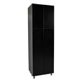 thumbnail image 1 of 24" x 96" Utility Cabinet-Four Door-with Black Matte door, 1 of 4