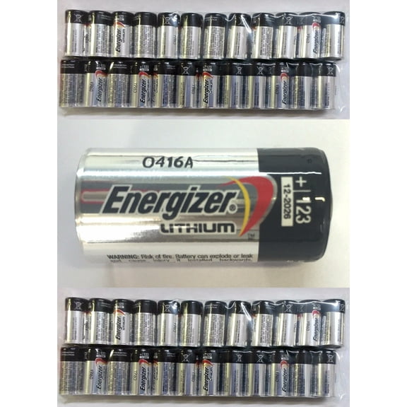 24 x Energizer EL123A CR123A 3 Volt Photo Lithium Batteries ideal for L.E.D flashlights