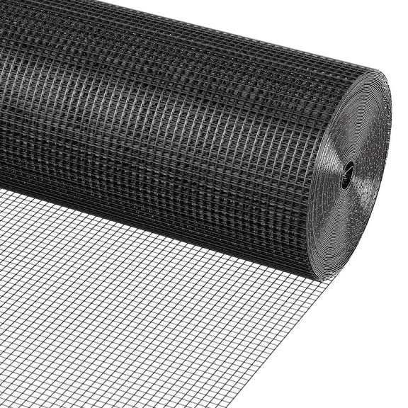24"x100' 19-Gauge Galvanized Hardware Cloth, Vinyl Coated Wire Mesh, for Chicken Coop/Rabbit/Snake/Poultry Enclosure