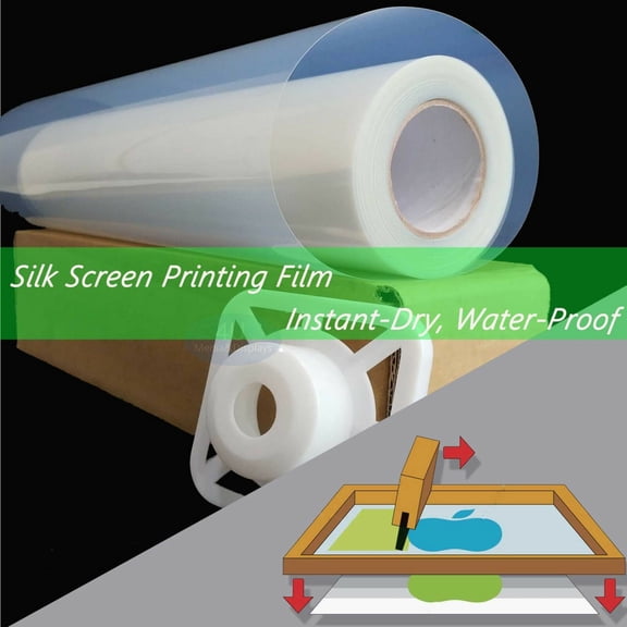 24x100ftSilk Screen Printing Waterproof Instant-Dry Inkjet Transparency Film