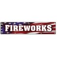 thumbnail image 1 of 24"x120" FIREWORKS BANNER SIGN stand firework store  signs, 1 of 2