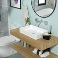 thumbnail image 1 of 24"x16" White Ceramic Rectangular Vessel Bathroom Sink, 1 of 1