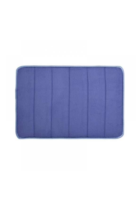 24"x17" Non-slip Soft Bath Mat Memory Foam Rug Bathroom Bedroom Mats Absorbent Coral Velvet Shower Carpet Home Decal Meeting Living Room Kitchen