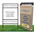 thumbnail image 1 of 24"x18" Real Estate Frame - Dual Rider - Slide-in or Bolt in Sign Holder - 5pack, 1 of 5