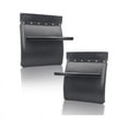 thumbnail image 1 of 24"x24" Black Poly Quarter Fender Set Mud Flap Hangers Plastic for Semi Truck 2PCS, 1 of 9