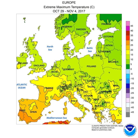 24"x24" Heavyweight Photo Paper Quality Poster: Climate Map
