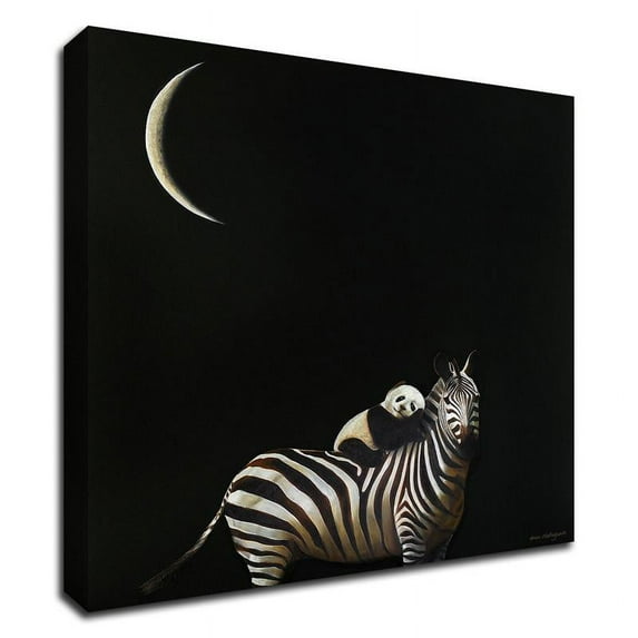 24"x24" Safe Passage No. 2 by Karen Hollingsworth - Print on Canvas Fabric Black