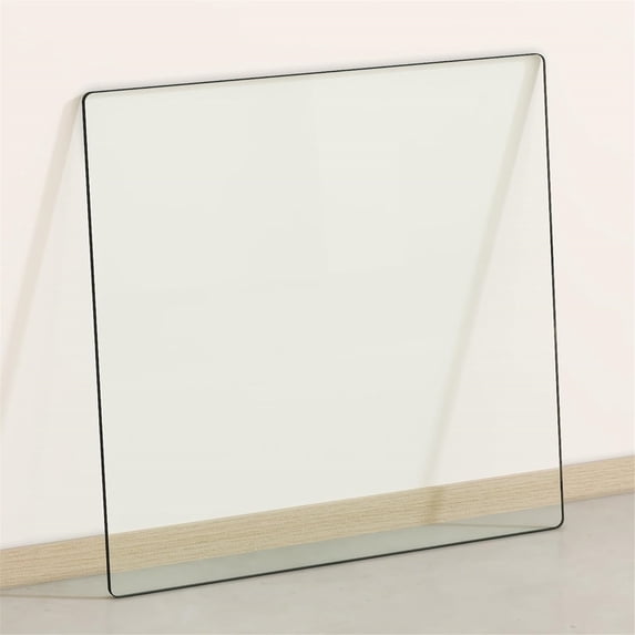 SUDICA 24x24 Inch Tempered Glass Table Top with Anti-slip Rings for Dining & Kitchen