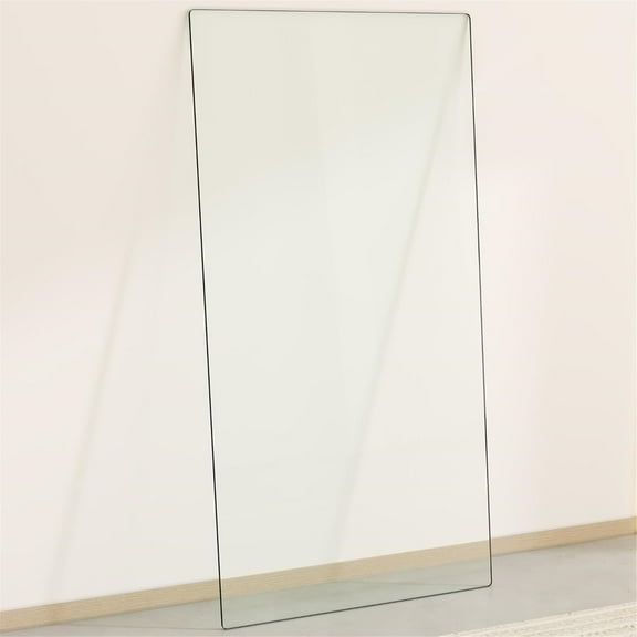 SUDICA Glass Table Top 24 x 48 Inch Rectangle Clear Tempered 0.31 Inch Thick 1 Pack for Dining Kitchen with 6 Anti-Slip Pads
