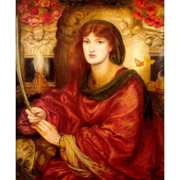24"x29" Fine Art Quality Poster :: Dante Gabriel Rossetti - Iris the Rainbow Goddess Sophias Children