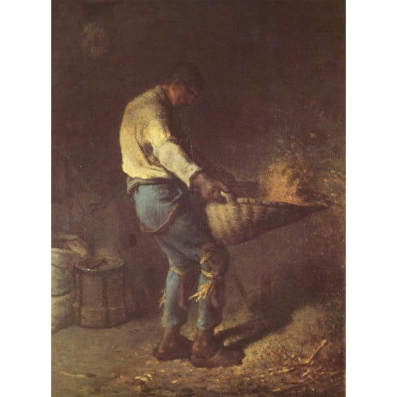 24"x32" Fine Art Quality Poster :: Jean Francois Millet - The Winnower, 1847 - 1848 Jean-Francois Millet