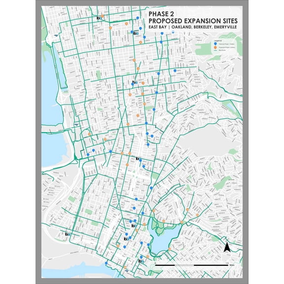 24"x32" Heavyweight Photo Paper Quality Poster: Economic Map - Berkeley News Main - City of Berkeley, CA
