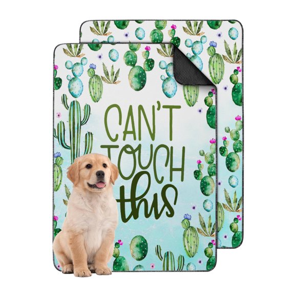 24" x35" High Absorbency Washable Dog Pads, Reusable Potty Training Mats with Non-Slip Technology and Plant Designs