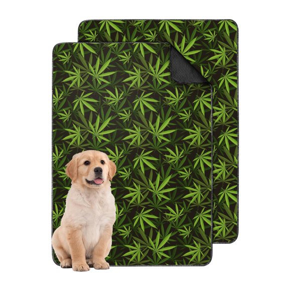 24" x35" Reusable Absorbent Pads for Dogs - Washable Pee Pads for Potty Training with Plant Pattern Designs (Plant patterns)