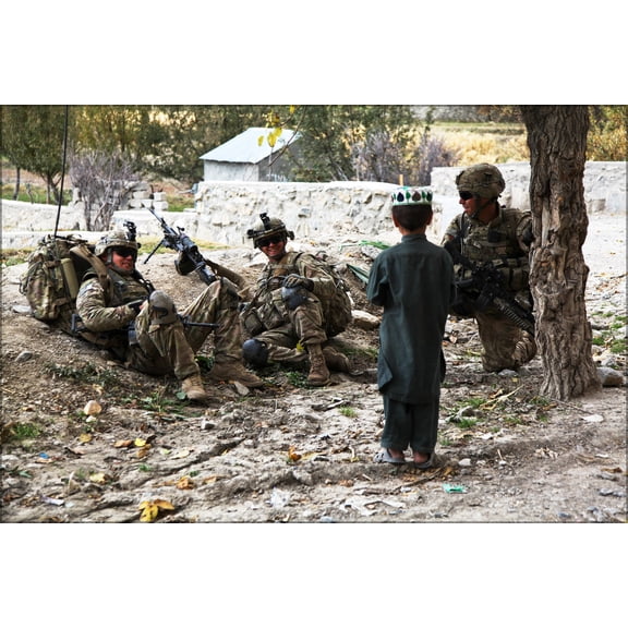 24"x36" Gallery Poster, 101st Airborne Division, afghanistan 2012