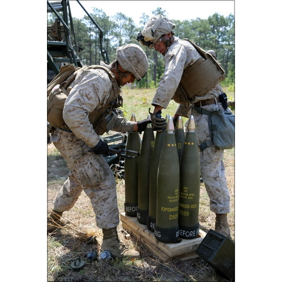 24"x36" Gallery Poster, 10th Marines battle for Top Gun title, bragging rights 140506 M PY808 021