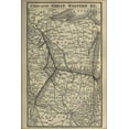thumbnail image 1 of 24"x36" Gallery Poster, 1901 Poor's Chicago Great Western Railway, 1 of 1