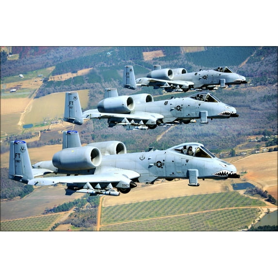 24"x36" Gallery Poster, 23d Wing - A-10 Thunderbolt II Warthog