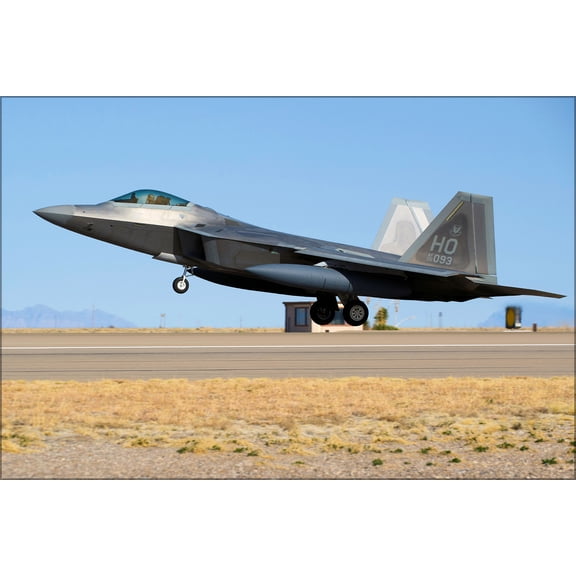 24"x36" Gallery Poster, 7th Fighter Squadron Lockheed Martin F-22A Block 30 Raptor