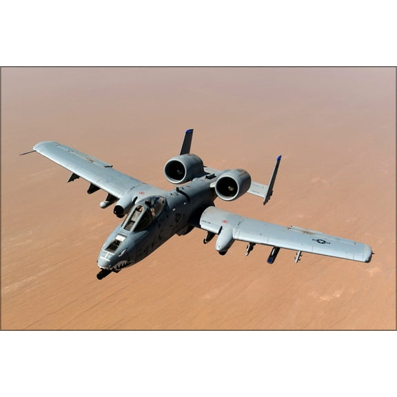 24"x36" Gallery Poster, A-10 Thunderbolt II warthog, 74th Fighter Squadron
