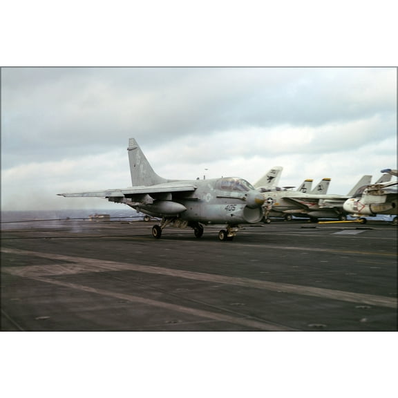 24"x36" Gallery Poster, A 7E VA 12 landing on USS Eisenhower CVN 69 Jan 1985.JPEG_files