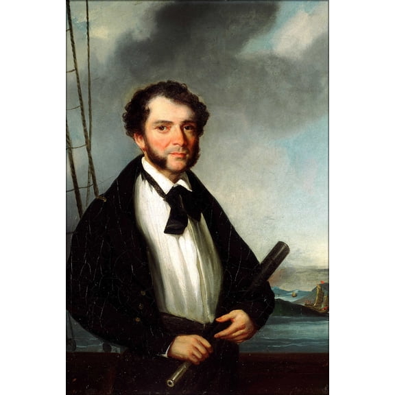 24"x36" Gallery Poster, A Merchant Naval Captain