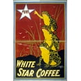 thumbnail image 1 of 24"x36" Gallery Poster, Advertising poster for White Star Coffee showing three frogs 1899, 1 of 1