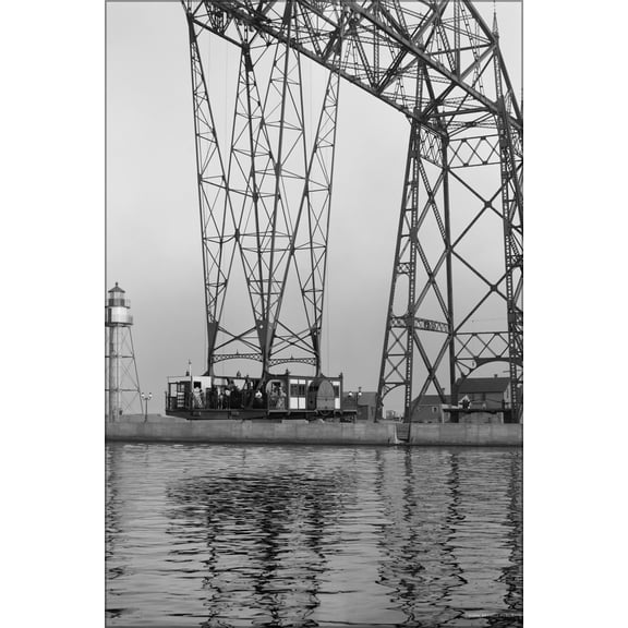 24"x36" Gallery Poster, Aerial bridge car, Duluth, Minnesota c1908