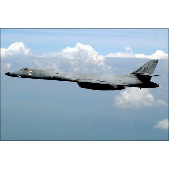 24"x36" Gallery Poster, Air Force B-1B Lancer bomber Georgia Air National Guard