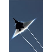 24x36 Gallery Poster, Air Force F-22 Raptor executes a transonic flyby CHECK OTHER FOLDER